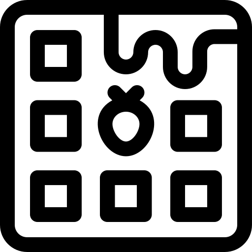 wafel Basic Rounded Lineal icoon