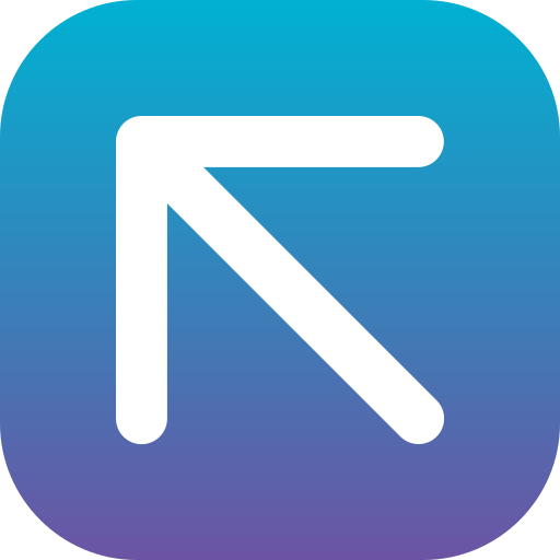 左上矢印 Generic Flat Gradient icon