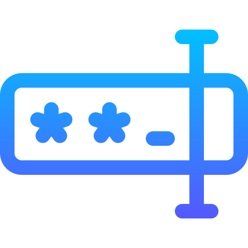 mot de passe Basic Gradient Lineal color Icône