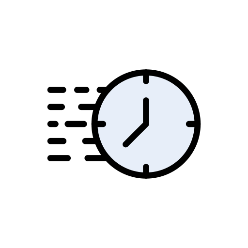 Clock Vector Stall Lineal Color icon