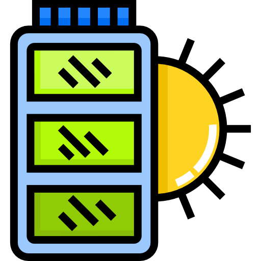 sonnenenergie Detailed Straight Lineal color icon