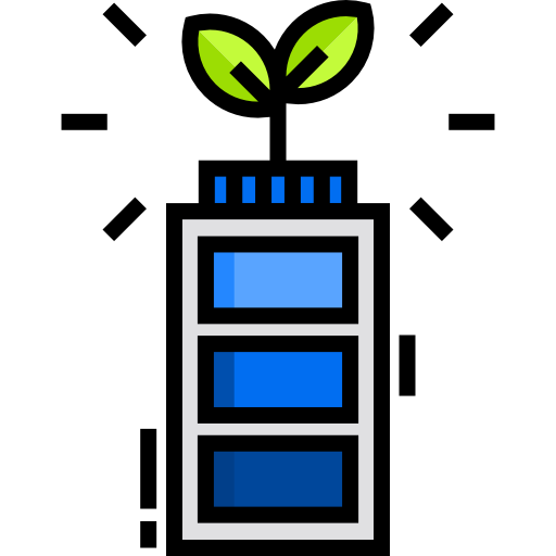 Battery Detailed Straight Lineal color icon