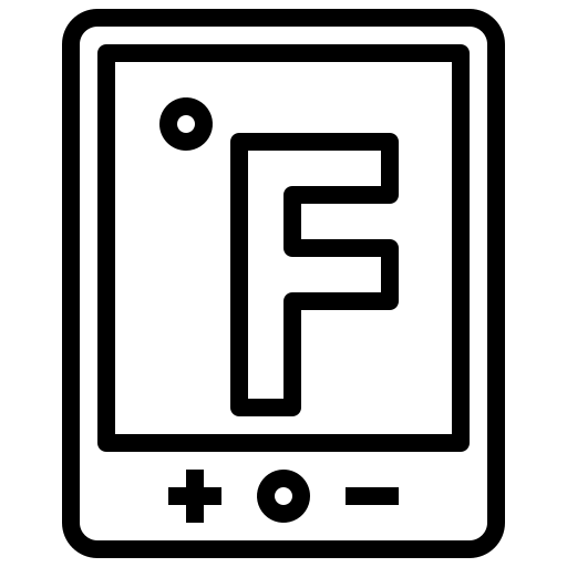 fahrenheit Surang Lineal Ícone