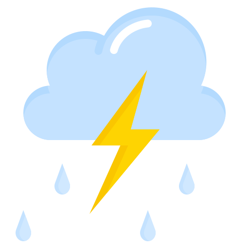 Thunderstorm Surang Flat icon