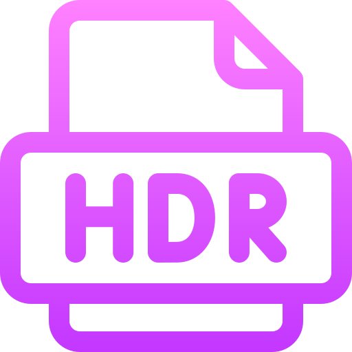 hdr Basic Gradient Lineal color icon