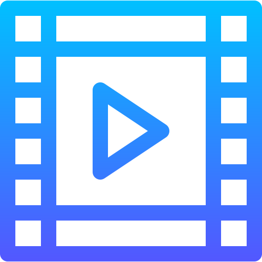 Video Basic Gradient Lineal color icon