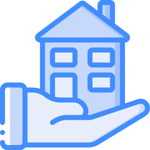 hand Basic Miscellany Blue icon