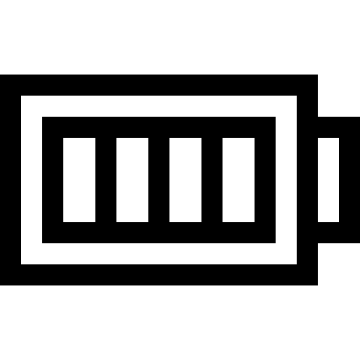 batterie Basic Straight Lineal Icône