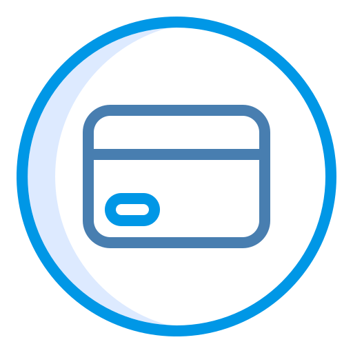 Credit card Generic Blue icon