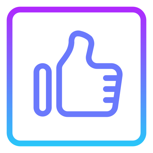 Thumb up Generic Gradient icon