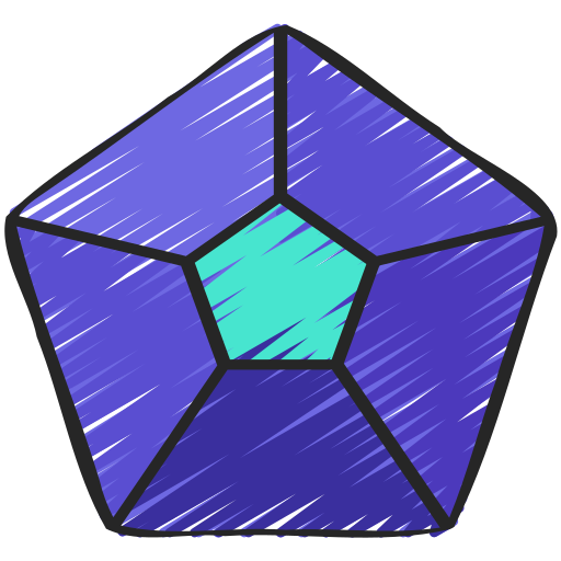 hexagon Juicy Fish Sketchy icon