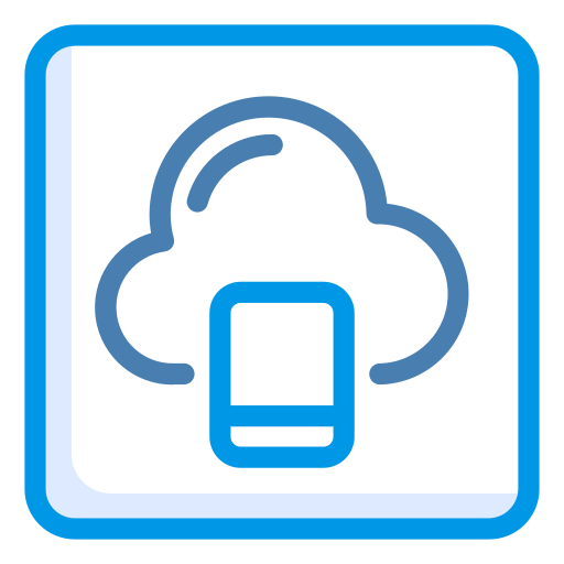 Cloud computing Generic Blue icon