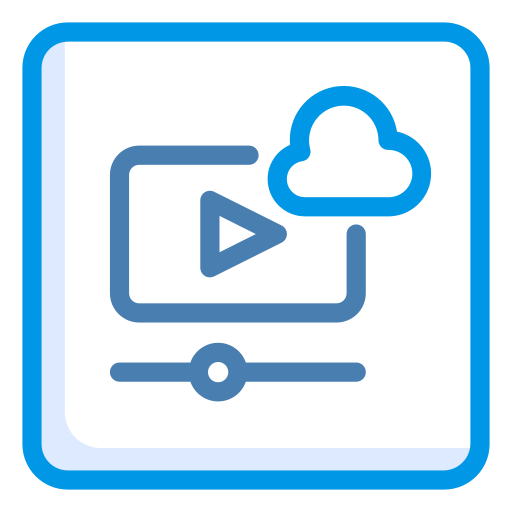 cloud computing Generic Blue icon