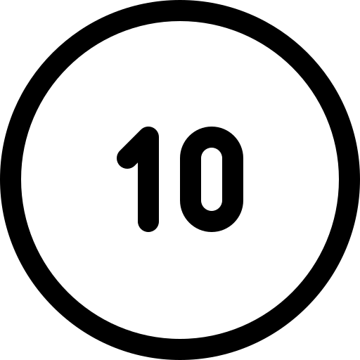 10 Basic Rounded Lineal icoon