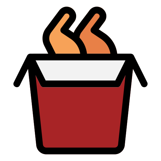 Chicken bucket Generic Outline Color icon