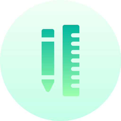 crayon Basic Gradient Circular Icône