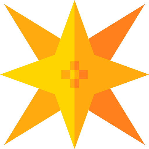 Star Basic Straight Flat icon