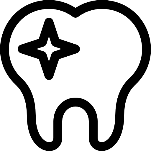 dent Basic Rounded Lineal Icône