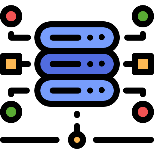 rede Detailed Rounded Lineal color Ícone