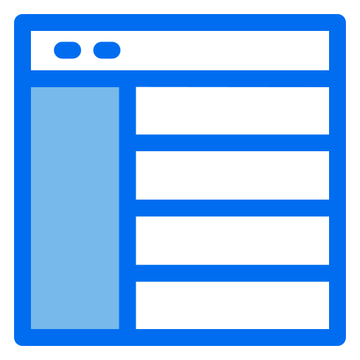 layout Generic Blue Ícone