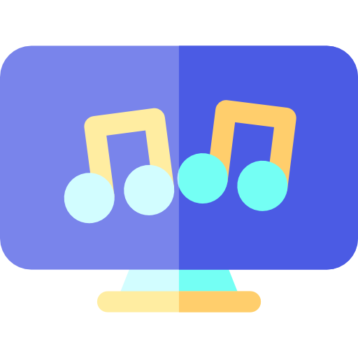 karaoke Basic Rounded Flat icon