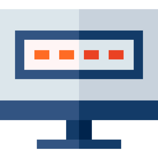 Computer Basic Straight Flat icon