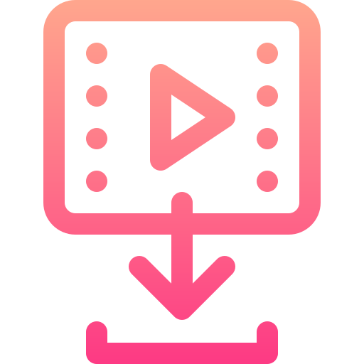 film Basic Gradient Lineal color icon