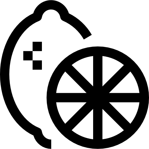 cytrynowy Accurate Lineal ikona