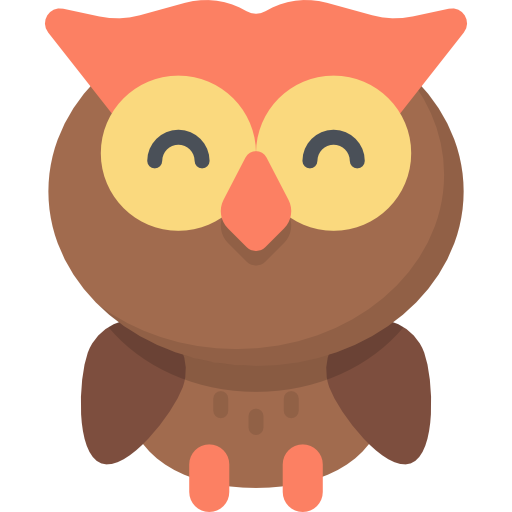 Owl Kawaii Flat icon