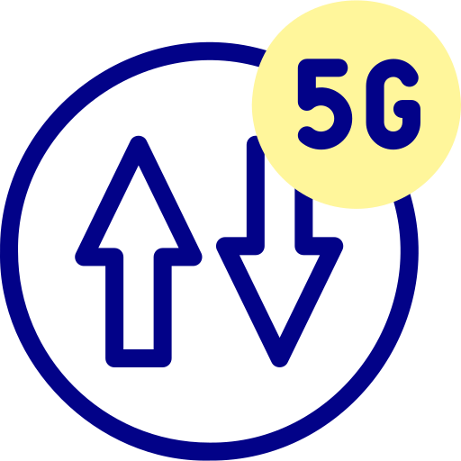 5g Detailed Mixed Lineal color Ícone