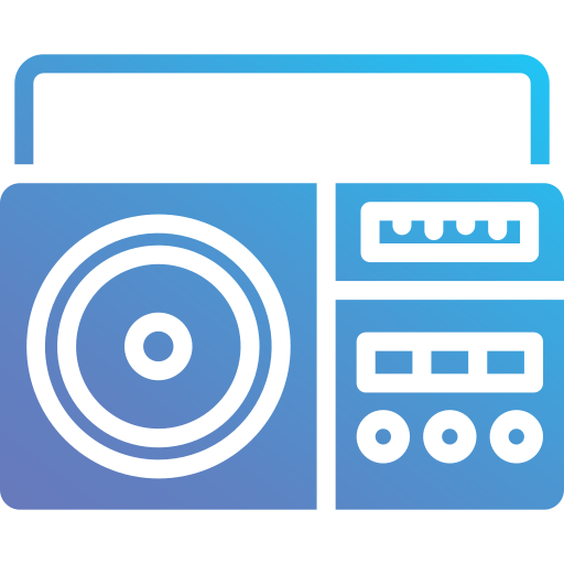 radio Generic Flat Gradient Icône