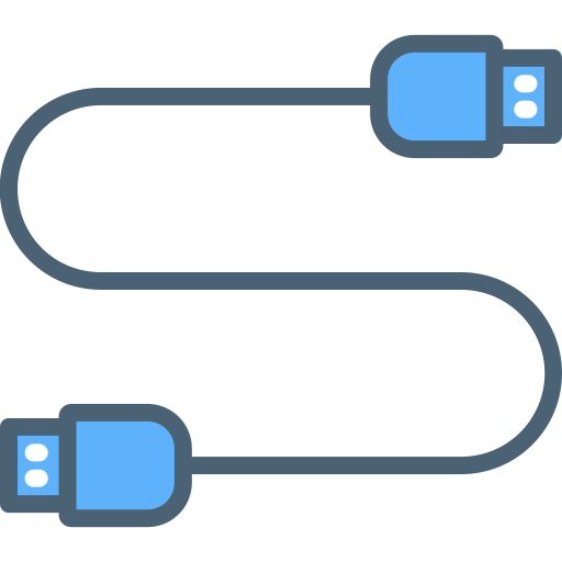 cabo usb Generic Outline Color Ícone