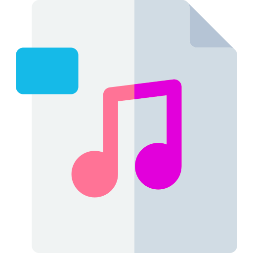 audiodatei Basic Rounded Flat icon