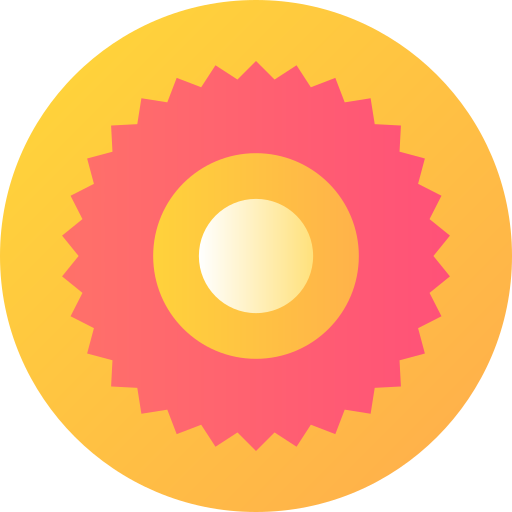 zon Flat Circular Gradient icoon