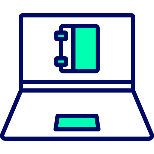 Notebook Generic Outline Color icon