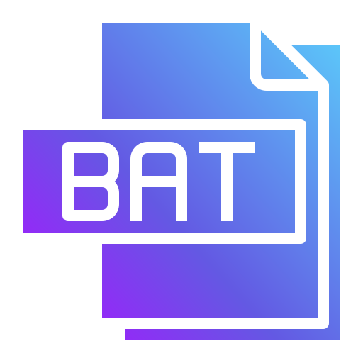 Bat file Generic Flat Gradient icon