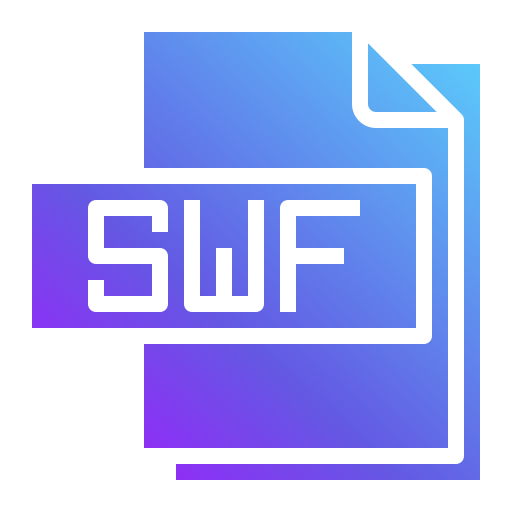 swf 파일 Generic Flat Gradient icon