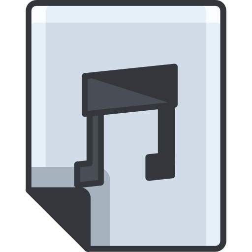 Audio file Roundicons Premium Lineal Color icon