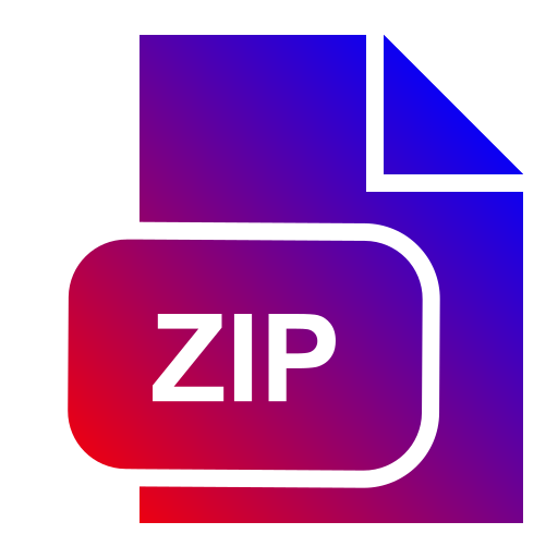 Zip file format Generic Flat Gradient icon