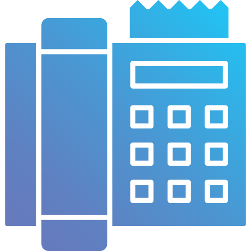 팩스 Generic Flat Gradient icon