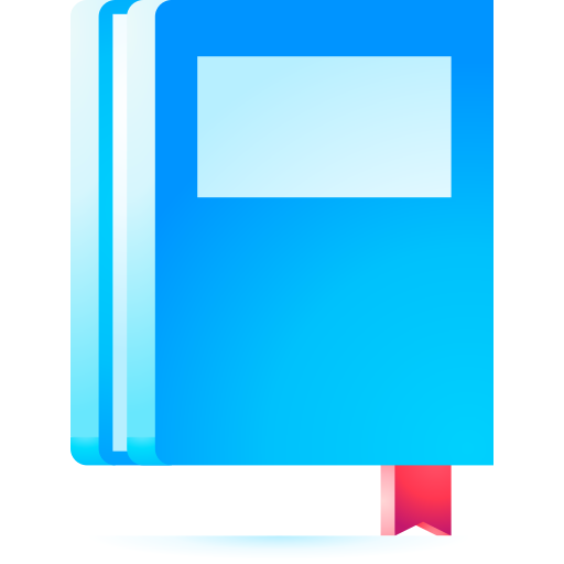 buch 3D Toy Gradient icon