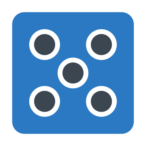 サイコロ Generic Blue icon