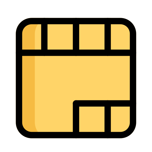 sim karte Generic Outline Color icon