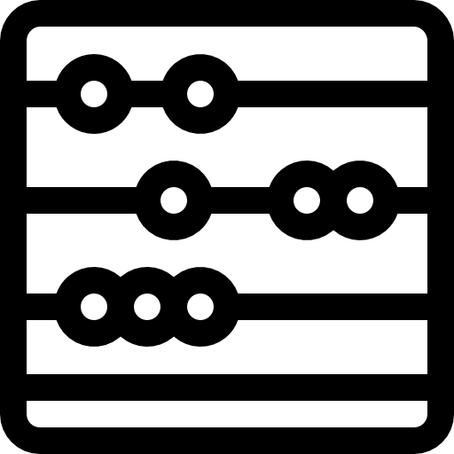 abaco Basic Rounded Lineal icona