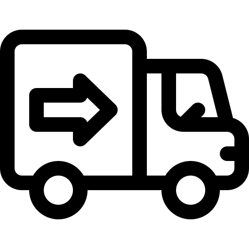 vrachtwagen Basic Rounded Lineal icoon