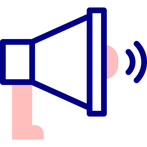 mégaphone Detailed Mixed Lineal color Icône