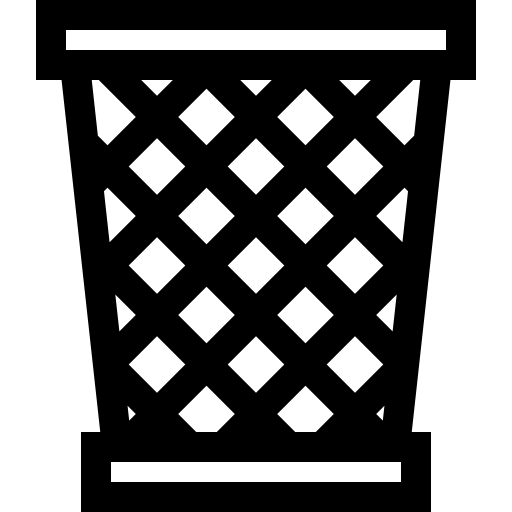 spazzatura Basic Straight Lineal icona