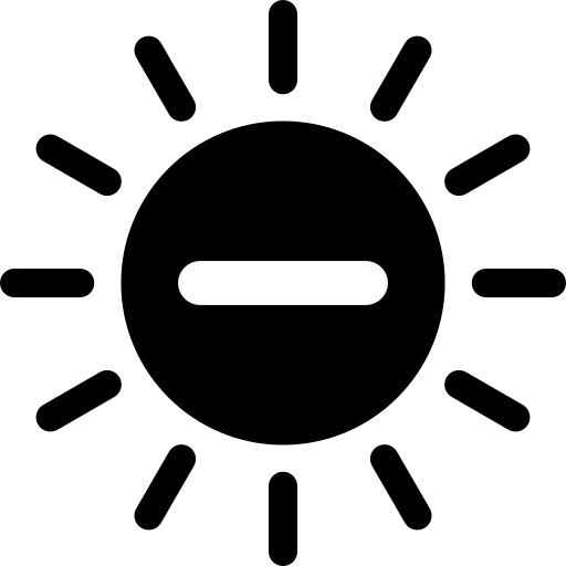 ions négatifs Generic Glyph Icône