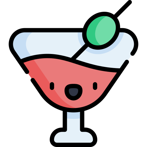 cocktail Kawaii Lineal color icon