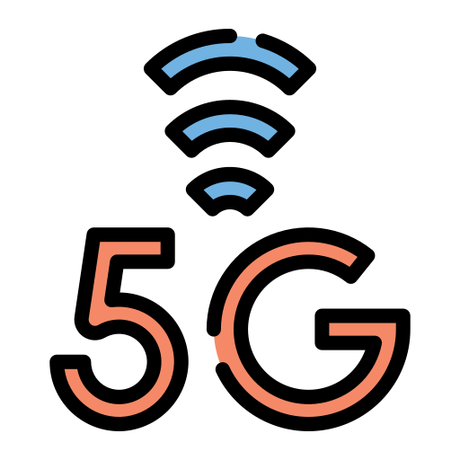 5g Generic Outline Color icoon